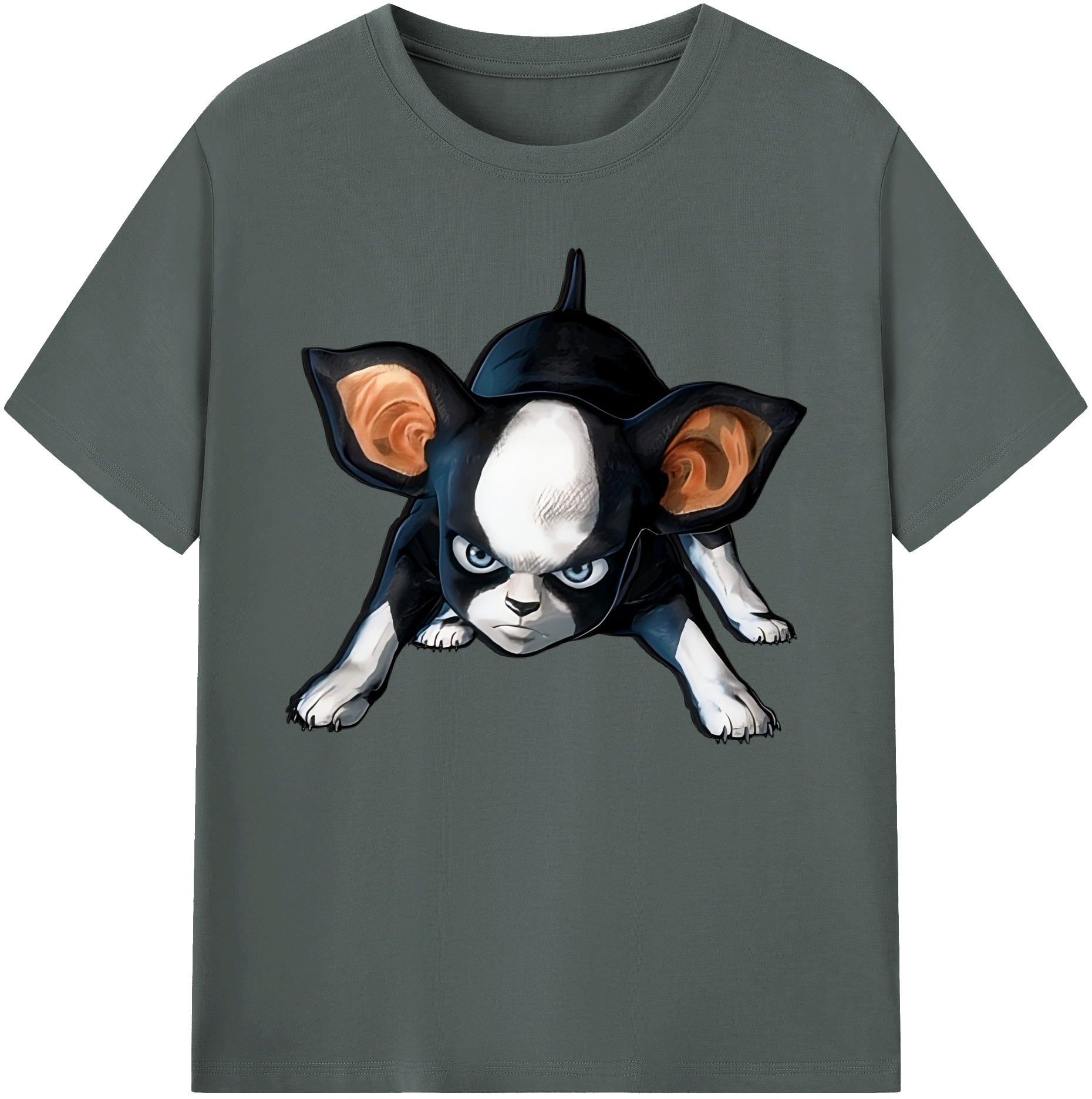 （画像用） ジョジョの奇妙な冒険 イギー JoJo's Bizarre Adventure Iggy 綿100％ メンズ半袖Tシャツ｜肌触りやわらか＆通気性